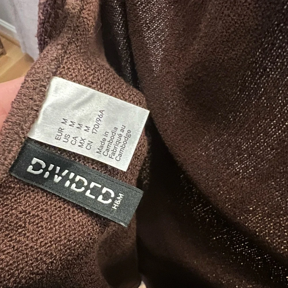 H&M Brown Mini Beaded Halter Vacation Dress - Size Medium - Picture 6 of 6